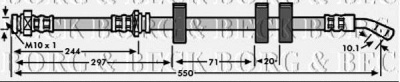 BORG & BECK bbh6048 -  Тормозной шланг